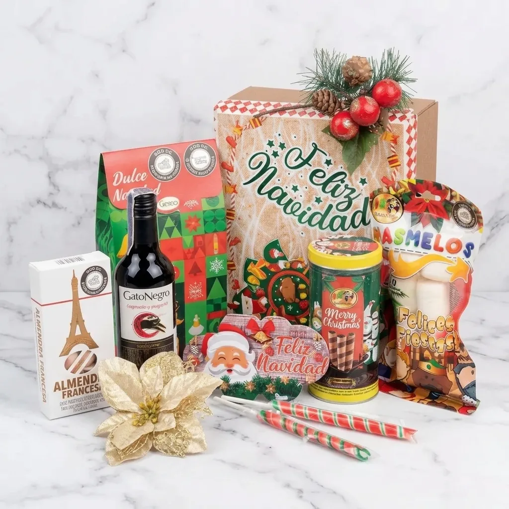 anchetas-navidenas-originales-con-casita-de-carton-y-alcancia-marranito-anchetasnavidad.com