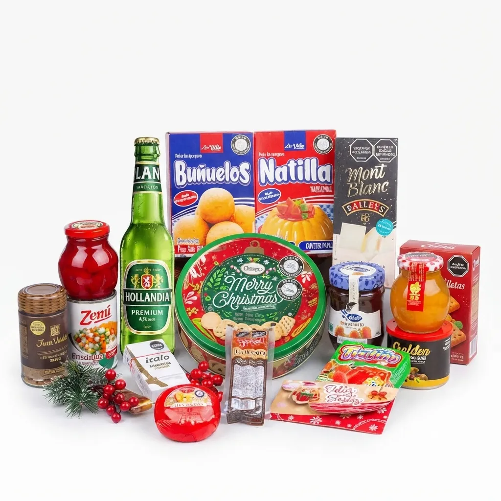 anchetas-para-noche-buena-con-cerveza-natilla-y-buñelos